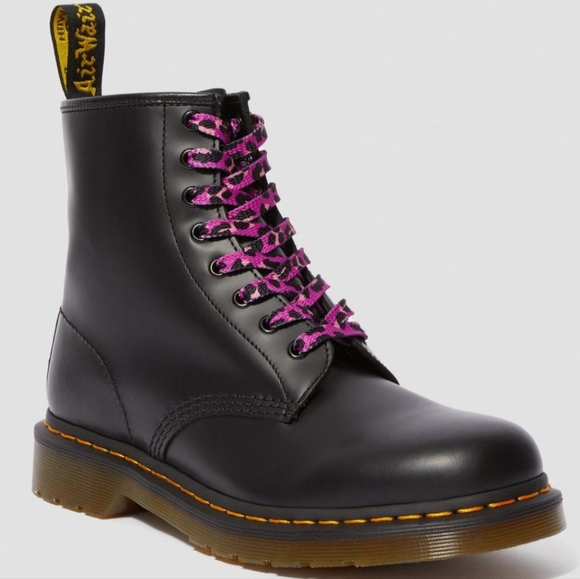 Dr Martens Pink Leopard Boot Laces - Picture 2 of 7